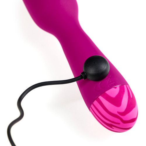Sex Kitten Plum Tiger charging with magnetic USB cable